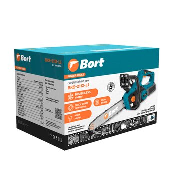  Цепная пила аккумуляторная Bort BKS-2112-LI (без АКБ и ЗУ) 