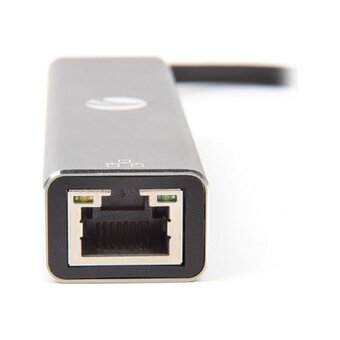  USB-концентратор VCOM DH311A USB 3.1 Type-C(M)--RJ-45+3*USB 3.0(f) Aluminum Shell (1/150) 