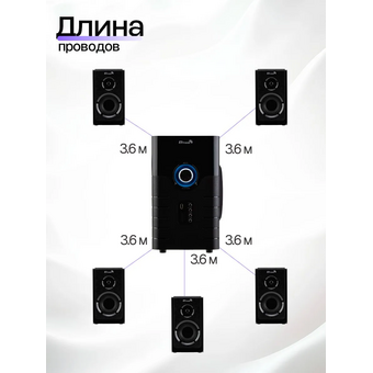  Акустическая система ELTRONIC 30-90 5.1 черная 