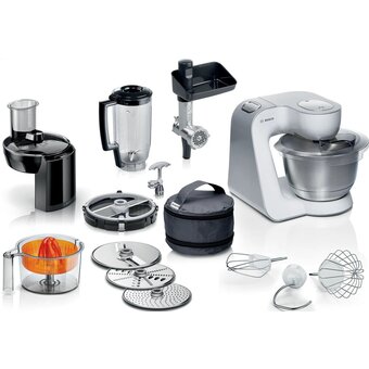  Кухонная машина Bosch MUM58251 белый/серый 