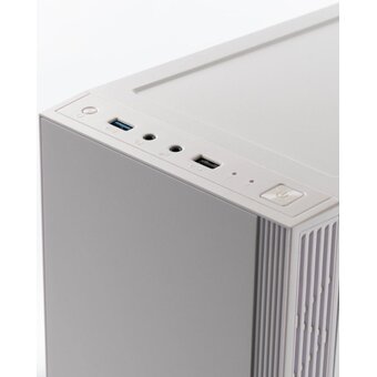  Корпус Eurocase M12 белый, ATX, ABS пластик, 2*USB2.0, USB3.0, HD Audio 