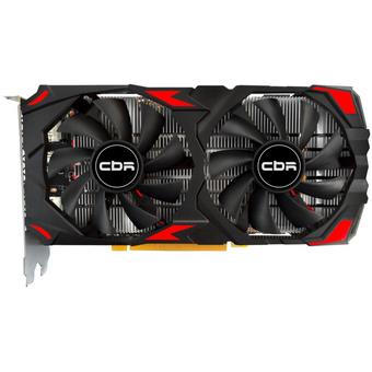  Видеокарта CBR Radeon RX 580 8G (VGA-STX580-8G-RTL), GDDR5, 256BIT, 2048, 1168MHz, Dual fan PCIE 3.0, 150W (HDMI/2xDP) 