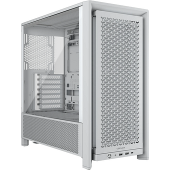  Корпус Corsair Frame 4000D RS (CC-9011313-WW), без БП, Midi-Tower, TG, 3x120mm, 2xUSB-A 3.2, 1xUSB Type-C, E-ATX, ATX, mITX White 