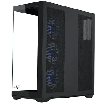  Корпус Eurocase M4801 black, ATX, без БП, закаленное стекло 2 стороны 