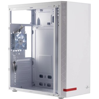 Корпус Eurocase M12 белый, ATX, ABS пластик, 2*USB2.0, USB3.0, HD Audio 
