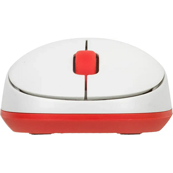  Клавиатура + мышь Logitech MK240 клав белый/красный мышь белый/красный (920-008160) 