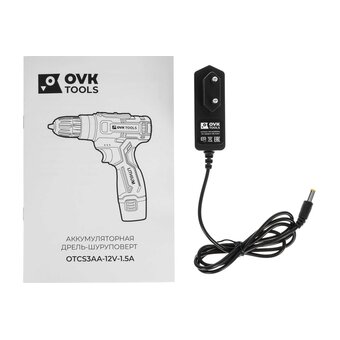  Дрель-шуруповерт Ovk Tools OTCS3AA-12V-1.5A 