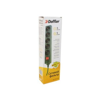  Сетевой фильтр DOFFLER SP 4015-5B 5роз/5м 