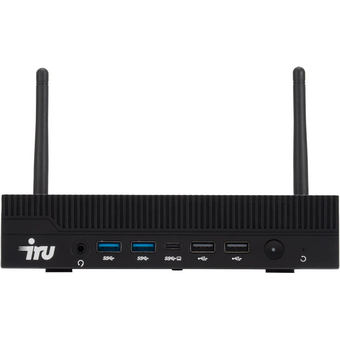  Неттоп IRU Tactio 310H6ITF (2176177) i3 14100 (3.5) 8Gb SSD256Gb UHDG 730 Windows 11 Pro GbitEth WiFi BT 120W черный (RUS) 