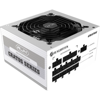  Блоки питания RAIJINTEK Cratos 1200 (0R30B00004) 80+ Gold (ATX, 3.1, PCIe 5.1, Full-modular, 1x24(20+4)pin, 2x4+4-pin CPU, 4x6+2-pin) 