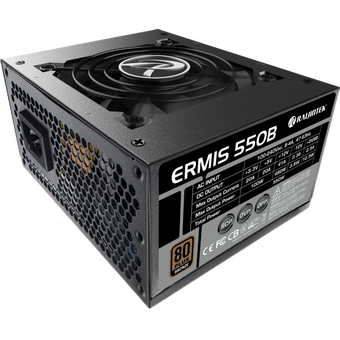  Блоки питания RAIJINTEK Ermis 550 (0R30B00002) 550W 80+ Bronze (SFX, Non-modular, 1x24(20+4)pin, 1x4+4-pin CPU, 2x6+2-pin PCIe) 