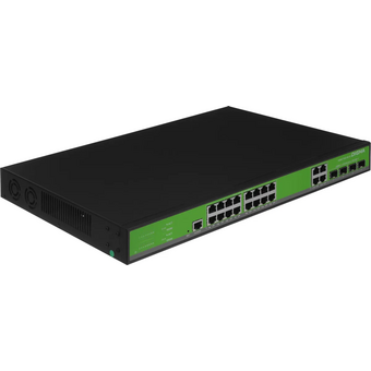  Коммутатор управляемый Digma DSW716G-4C-R (L2+) 16x1Гбит/с 4xКомбо(1000BASE-T/SFP) 