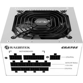  Блоки питания RAIJINTEK Cratos 850 (0R30B00008) 80+ Gold (ATX, 3.1, PCIe 5.1, Full-modular, 1x24(20+4)pin, 2x4+4-pin CPU, 3x6+2-pin) 