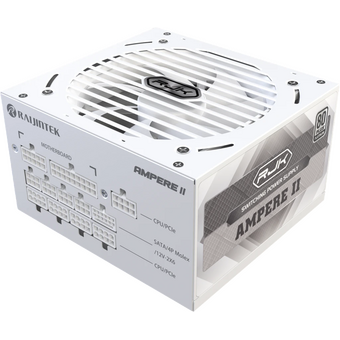  Блоки питания RAIJINTEK Ampere II 1200 (0R30B00040) 80+ Platinum (ATX, 3.1, PCIe 5.1, Full-modular, 1x24(20+4)pin, 2x4+4-pin CPU) 
