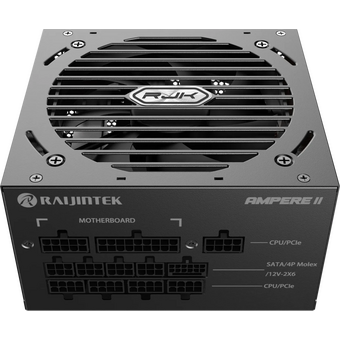  Блоки питания RAIJINTEK Ampere II 1000 (0R30B00041), 1000W 80+ Platinum (ATX, 3.1, PCIe 5.1, Full-modular, 1x24(20+4)pin, 2x4+4) 