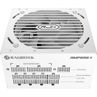  Блоки питания RAIJINTEK Ampere II 850 (0R30B00044) 80+ Platinum (ATX, 3.1, PCIe 5.1, Full-modular, 1x24(20+4)pin, 2x4+4-pin CPU) 