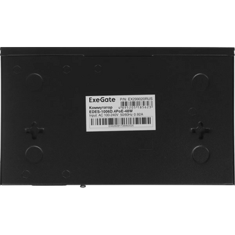  Коммутатор неуправляемый Exegate EDES-1006D.4PoE-48W (EX299020RUS) L2 6x100Мбит/с 4PoE 48W 