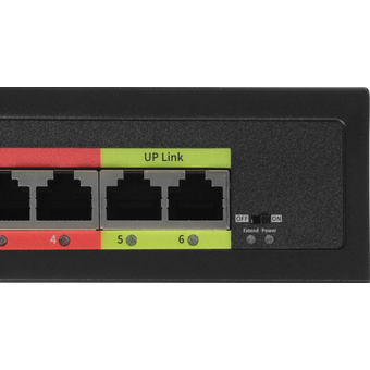  Коммутатор неуправляемый Exegate EDES-1006D.4PoE-48W (EX299020RUS) L2 6x100Мбит/с 4PoE 48W 