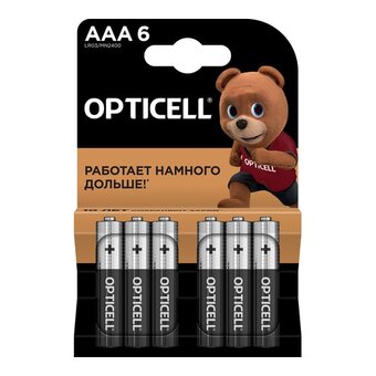  Батарейка OPTICELL Basic LR03 BL6 (5051007) 