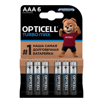  Батарейка OPTICELL Turbo Max LR03 BL6 (6053006) 