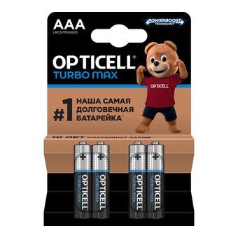  Батарейка OPTICELL Turbo Max LR03 BL4 (6053004) 
