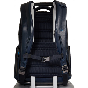  Рюкзак Piquadro Blue Square CA6592B2BM/BLU2 темно-синий натуральная кожа 