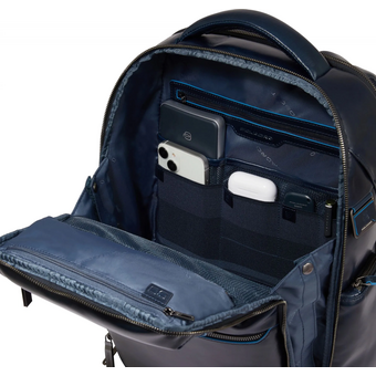  Рюкзак Piquadro Blue Square CA6592B2BM/BLU2 темно-синий натуральная кожа 