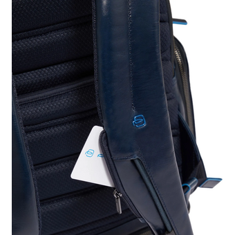  Рюкзак Piquadro Blue Square CA6592B2BM/BLU2 темно-синий натуральная кожа 
