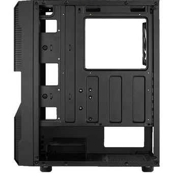  Корпус AeroCool Menace Saturn RGB (4710562754186) черный, ATX, без БП, с окном, 2*USB 3.0, audio 