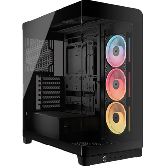  Корпус Corsair Frame 4500X LX-R RGB iCUE Link (CC-9011316-WW), без БП, Midi-Tower, TG, 3x120mm reverse fans, 2xUSB-A 3.2, 1xUSB Type-C 