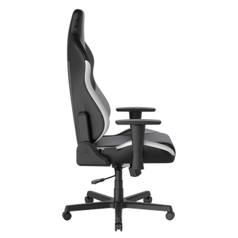  Кресло DxRacer OH/DL23/NW PU-кожа, Топ-Ган, подлокотники 3D чёрно-белое 