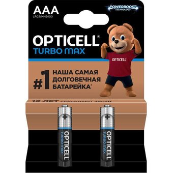  Батарейка OPTICELL Turbo Max LR03 BL2 (6053002) 