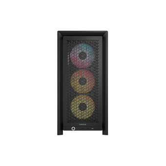  Корпус Corsair Frame 4000D LCD RS ARGB (CC-9011326-WW), без БП, Midi-Tower, TG, 3x120mm 2xUSB-A 3.2, 1xUSB Type-C, E-ATX, ATX, mITX Black 