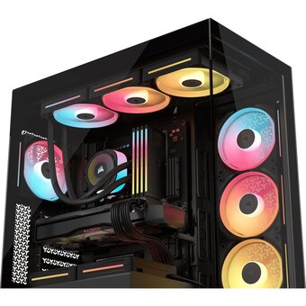  Корпус Corsair 3500X LX-R RGB iCUE Link (CC-9011324-WW), без БП, Midi-Tower, TG, 3x120mm ARGB, 2xUSB-A 3.2, 1xUSB Type-C, E-ATX, ATX, mIT 