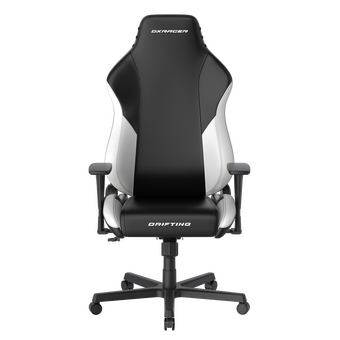  Кресло DxRacer OH/DL23/NW PU-кожа, Топ-Ган, подлокотники 3D чёрно-белое 