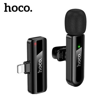  Микрофон HOCO L20 Fair wireless microphone iP черный 
