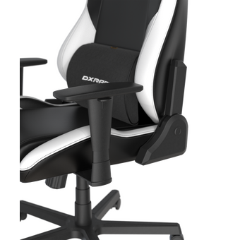  Кресло DxRacer OH/DL23/NW PU-кожа, Топ-Ган, подлокотники 3D чёрно-белое 