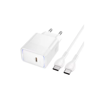  СЗУ HOCO CS113A Lounge single port PD40W charger set C to C EU белый 