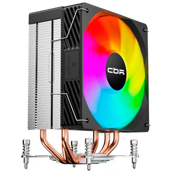  Кулер CBR-CC-3190-RGB-PWM Al+Cu, 3 heat pipes, Socket 775/1366/1155/1156/1150/1151/1200/1700/AM2/АМ2+/АМ3/AM3+/FM1/FM2/AM4/AM5 