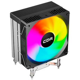  Кулер CBR-CC-3190-RGB-PWM Al+Cu, 3 heat pipes, Socket 775/1366/1155/1156/1150/1151/1200/1700/AM2/АМ2+/АМ3/AM3+/FM1/FM2/AM4/AM5 
