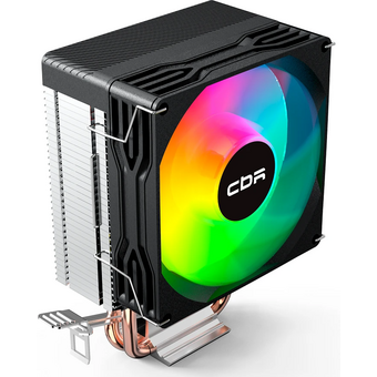 Кулер CBR-CC-2115-RGB-PWM Al+Cu, 2 heat pipes, Socket 775/1155/1156/1150/1151/1200/1700/940/AM2/АМ2+/АМ3/AM3+/FM1/FM2/AM4/AM5 