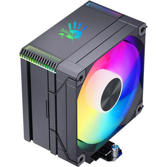  Кулер Bloody AC-12 ARGB (AC-12-ARGB230-BK) Soc-AM5/AM4/1200/1700/1851 черный 4-pin 14-26dB Al+Cu 230W 582gr Ret 