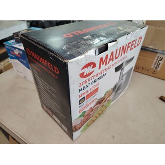  УЦ Мясорубка MAUNFELD MMG.3000S металлик (плохая упаковка, б/у, нет гар.талона, замена блока кнопок) 