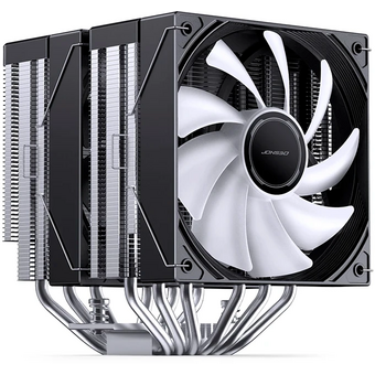  Кулер JONSBO CB80 Black LGA1851/1700/1200/115X/AM5/AM4 (TDP 260W, PWM, 120mm ARGB LED Fan + 120mm Black Fan, 6 тепловых трубок, 4-pin) Retai 