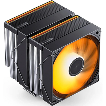  Кулер JONSBO CB80 Black LGA1851/1700/1200/115X/AM5/AM4 (TDP 260W, PWM, 120mm ARGB LED Fan + 120mm Black Fan, 6 тепловых трубок, 4-pin) Retai 