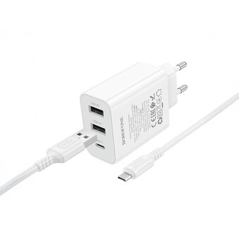  СЗУ Borofone BA105A Micro White 