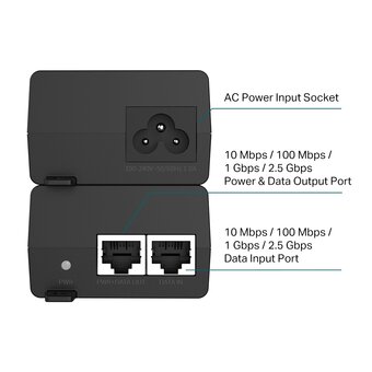  Инжектор TP-Link POE260S Omada PoE+ 2,5Гбит/с 