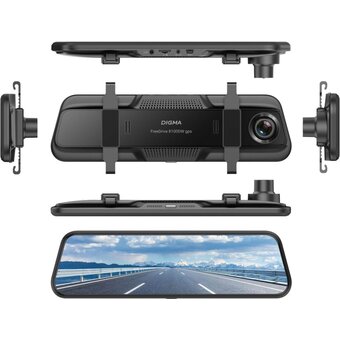  Видеорегистратор Digma FreeDrive 8100W (FD8100W) черный 8Mpix 2160x3840 170гр Allwinner 