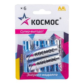  Батарейка КОСМОС LR6 BL6 (KOCLR6BL6) 