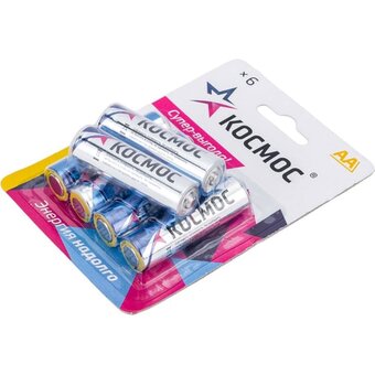  Батарейка КОСМОС LR6 BL6 (KOCLR6BL6) 